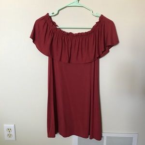 Off the shoulder dress